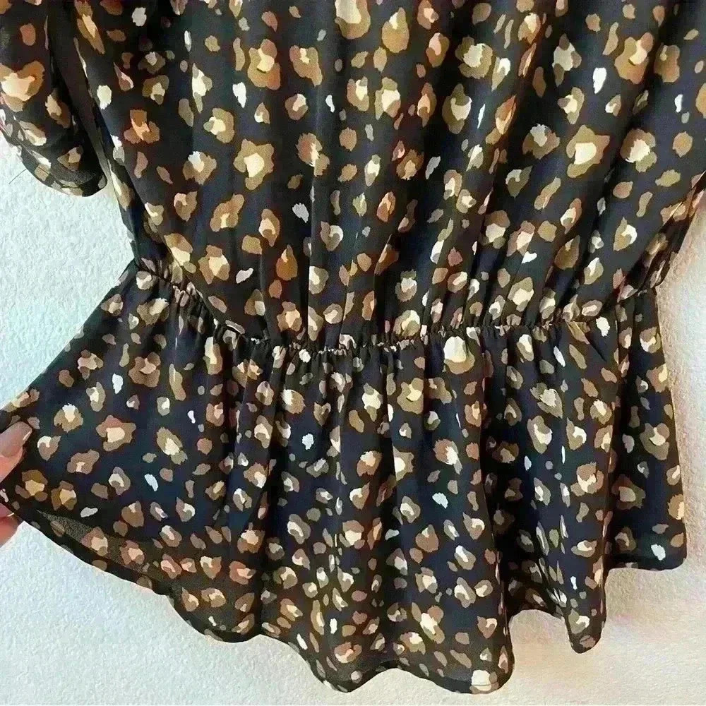 Sienna Sky New Leopard Top Sz xs - Picture 9 of 12